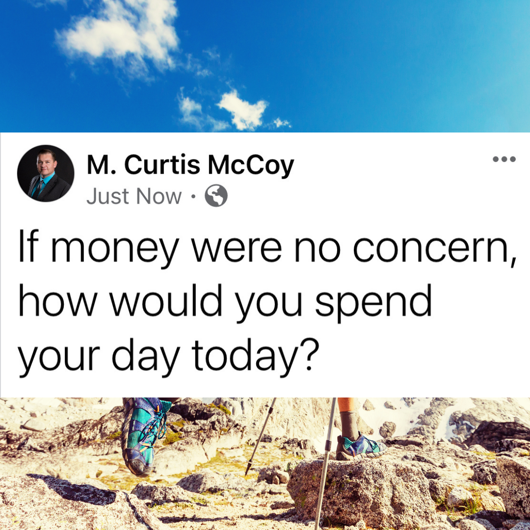 If money were no concern, how would you spend your day today?
