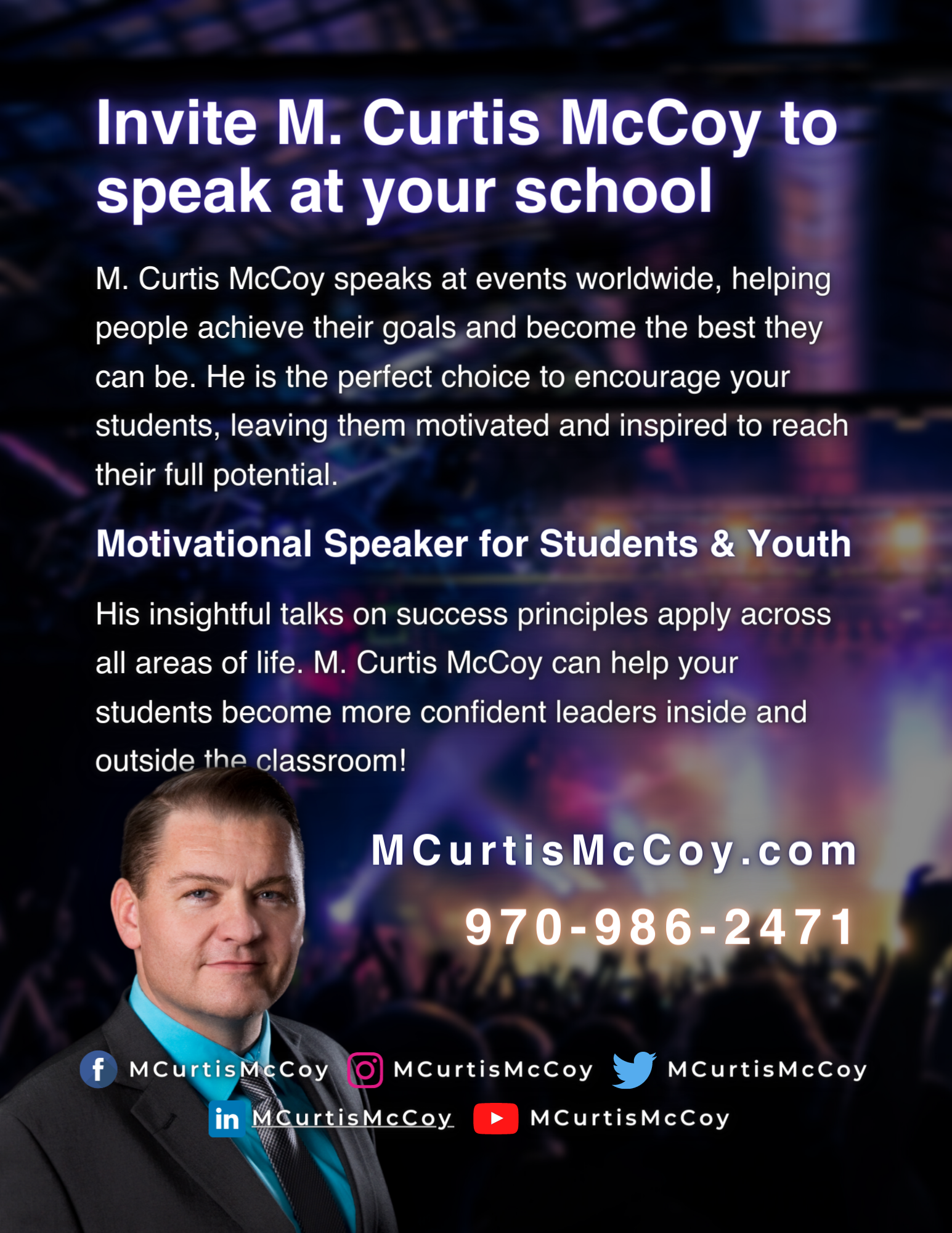 Speaker For Schools - M. Curtis McCoy