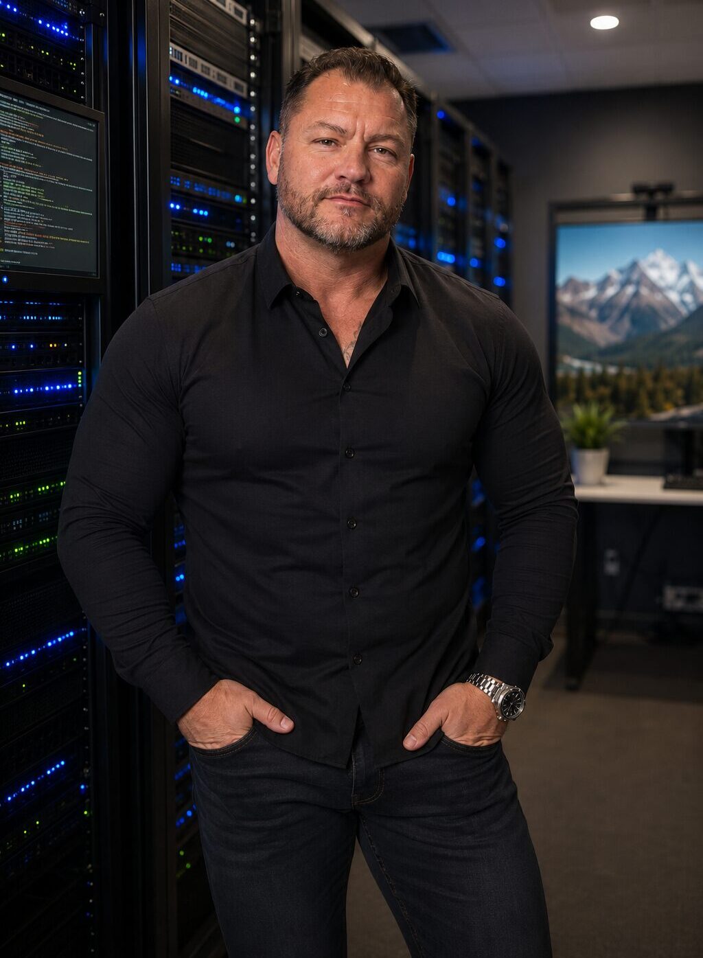 mccoy server room black shirt e1784686459305